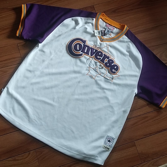 NWT VINTAGE  Converse Purple an Gold Jersey - Picture 1 of 8